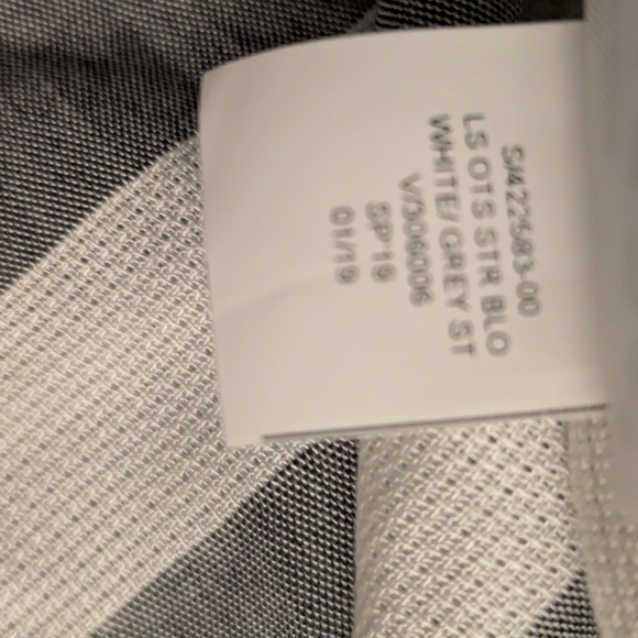 NWT Banana Republic Factory Off Shoulder Striped Blouse XS - Picture 5 of 8